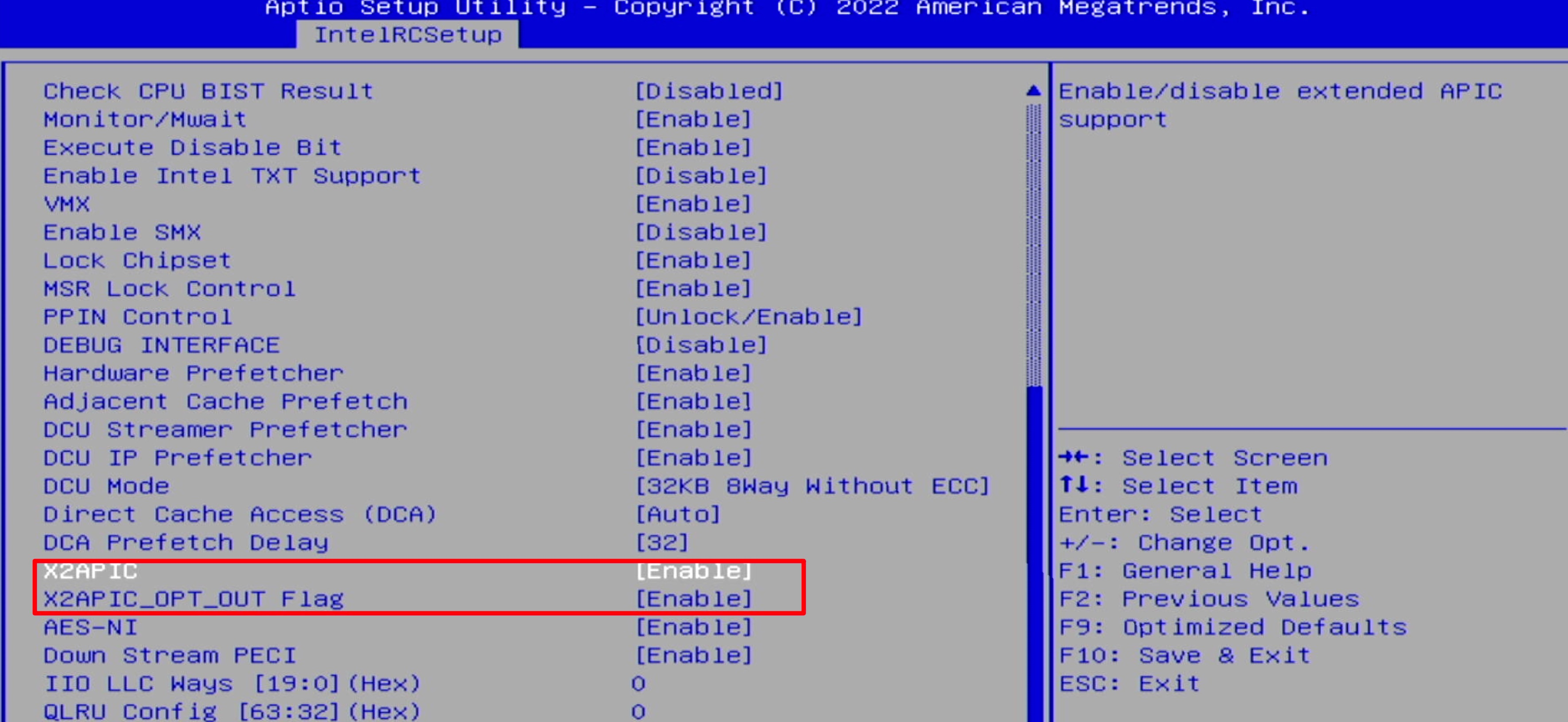 x99 主板 Bios 截图